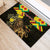 Ethiopia Enkutatash Lion of Judah Rubber Doormat With Folk Pattern - Wonder Print Shop