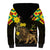 Ethiopia Enkutatash Lion of Judah Sherpa Hoodie With Folk Pattern - Wonder Print Shop