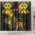 Ethiopia Enkutatash Lion of Judah Shower Curtain With Folk Pattern