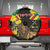 Ethiopia Enkutatash Lion of Judah Spare Tire Cover With Folk Pattern - Wonder Print Shop