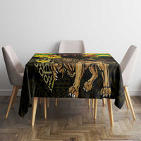 Ethiopia Enkutatash Lion of Judah Tablecloth With Folk Pattern - Wonder Print Shop