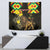 Ethiopia Enkutatash Lion of Judah Tapestry With Folk Pattern - Wonder Print Shop