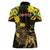 Ethiopia Enkutatash Lion of Judah Women Polo Shirt With Folk Pattern - Wonder Print Shop