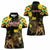 Ethiopia Enkutatash Lion of Judah Women Polo Shirt With Folk Pattern - Wonder Print Shop