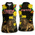 Ethiopia Enkutatash Lion of Judah Women Sleeveless Polo Shirt With Folk Pattern - Wonder Print Shop