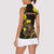 Ethiopia Enkutatash Lion of Judah Women Sleeveless Polo Shirt With Folk Pattern - Wonder Print Shop