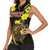 Ethiopia Enkutatash Lion of Judah Women Sleeveless Polo Shirt With Folk Pattern - Wonder Print Shop
