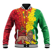 Ethiopia Enkutatash Melkam Addis Amet Baseball Jacket With Bidens Macroptera - Wonder Print Shop