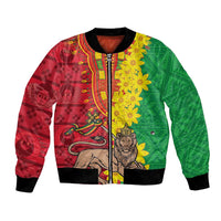 Ethiopia Enkutatash Melkam Addis Amet Bomber Jacket With Bidens Macroptera - Wonder Print Shop
