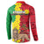 Ethiopia Enkutatash Melkam Addis Amet Button Sweatshirt With Bidens Macroptera - Wonder Print Shop