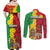 Ethiopia Enkutatash Melkam Addis Amet Couples Matching Off Shoulder Maxi Dress and Long Sleeve Button Shirt With Bidens Macroptera - Wonder Print Shop