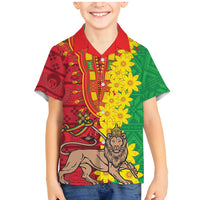 Ethiopia Enkutatash Melkam Addis Amet Family Matching Mermaid Dress and Hawaiian Shirt With Bidens Macroptera - Wonder Print Shop