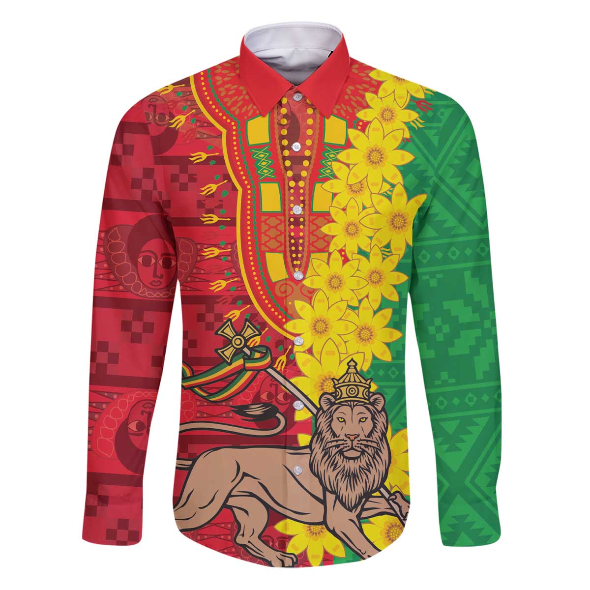 Ethiopia Enkutatash Melkam Addis Amet Family Matching Puletasi and Hawaiian Shirt With Bidens Macroptera - Wonder Print Shop