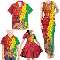 Ethiopia Enkutatash Melkam Addis Amet Family Matching Tank Maxi Dress and Hawaiian Shirt With Bidens Macroptera - Wonder Print Shop