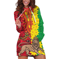 Ethiopia Enkutatash Melkam Addis Amet Hoodie Dress With Bidens Macroptera - Wonder Print Shop