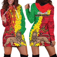 Ethiopia Enkutatash Melkam Addis Amet Hoodie Dress With Bidens Macroptera - Wonder Print Shop