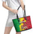 Ethiopia Enkutatash Melkam Addis Amet Leather Tote Bag With Bidens Macroptera - Wonder Print Shop