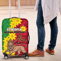 Ethiopia Enkutatash Melkam Addis Amet Luggage Cover With Bidens Macroptera - Wonder Print Shop