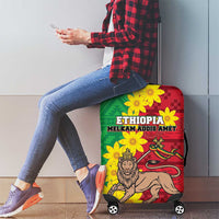 Ethiopia Enkutatash Melkam Addis Amet Luggage Cover With Bidens Macroptera - Wonder Print Shop
