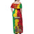 Ethiopia Enkutatash Melkam Addis Amet Off Shoulder Maxi Dress With Bidens Macroptera - Wonder Print Shop