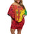 Ethiopia Enkutatash Melkam Addis Amet Off Shoulder Short Dress With Bidens Macroptera - Wonder Print Shop