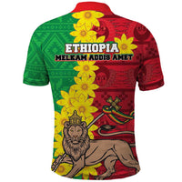 Ethiopia Enkutatash Melkam Addis Amet Polo Shirt With Bidens Macroptera - Wonder Print Shop