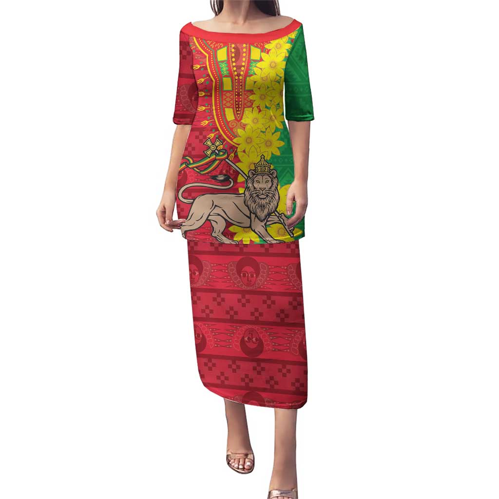 Ethiopia Enkutatash Melkam Addis Amet Puletasi With Bidens Macroptera - Wonder Print Shop