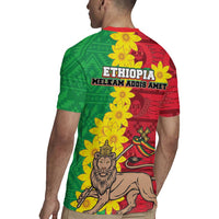 Ethiopia Enkutatash Melkam Addis Amet Rugby Jersey With Bidens Macroptera - Wonder Print Shop