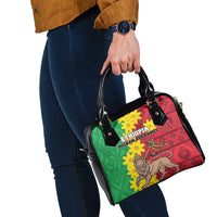Ethiopia Enkutatash Melkam Addis Amet Shoulder Handbag With Bidens Macroptera