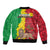 Ethiopia Enkutatash Melkam Addis Amet Sleeve Zip Bomber Jacket With Bidens Macroptera - Wonder Print Shop