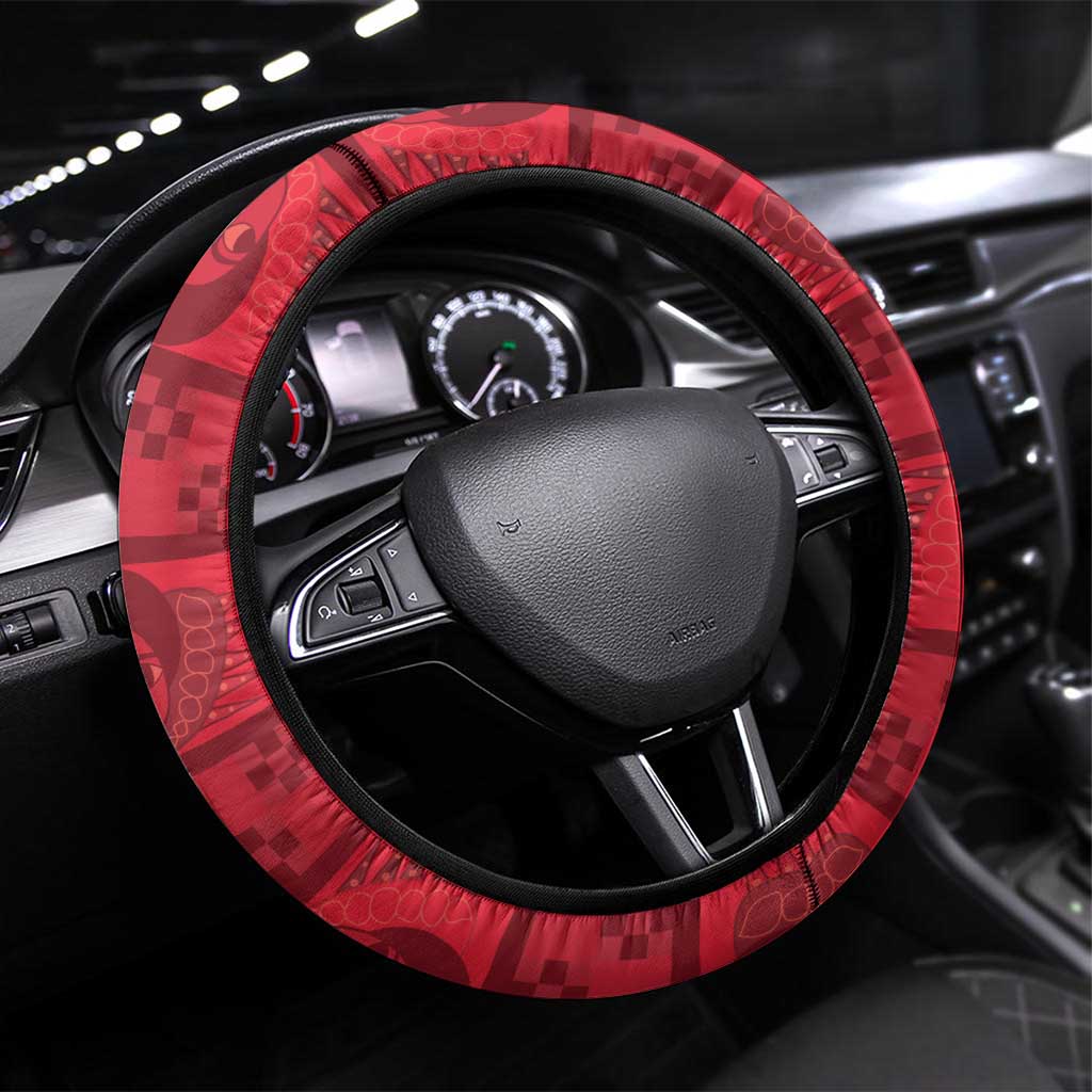 Ethiopia Enkutatash Melkam Addis Amet Steering Wheel Cover With Bidens Macroptera - Wonder Print Shop