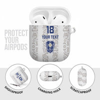 Custom York Minstrel Spirit AirPods Case Norse Viking Pattern White Version - Wonder Print Shop