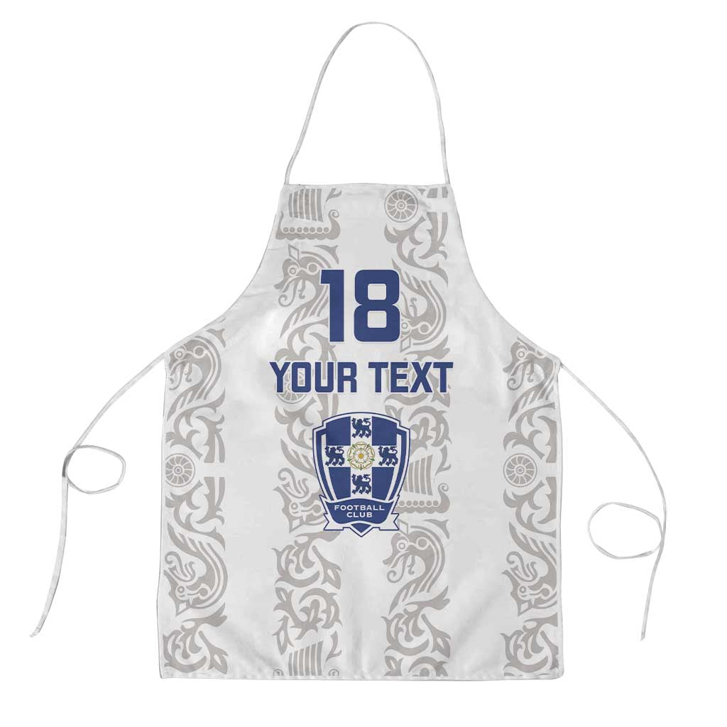 Custom York Minstrel Spirit Apron Norse Viking Pattern White Version - Wonder Print Shop