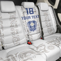 Custom York Minstrel Spirit Back Car Seat Cover Norse Viking Pattern White Version - Wonder Print Shop