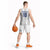 Custom York Minstrel Spirit Basketball Jersey Norse Viking Pattern White Version - Wonder Print Shop