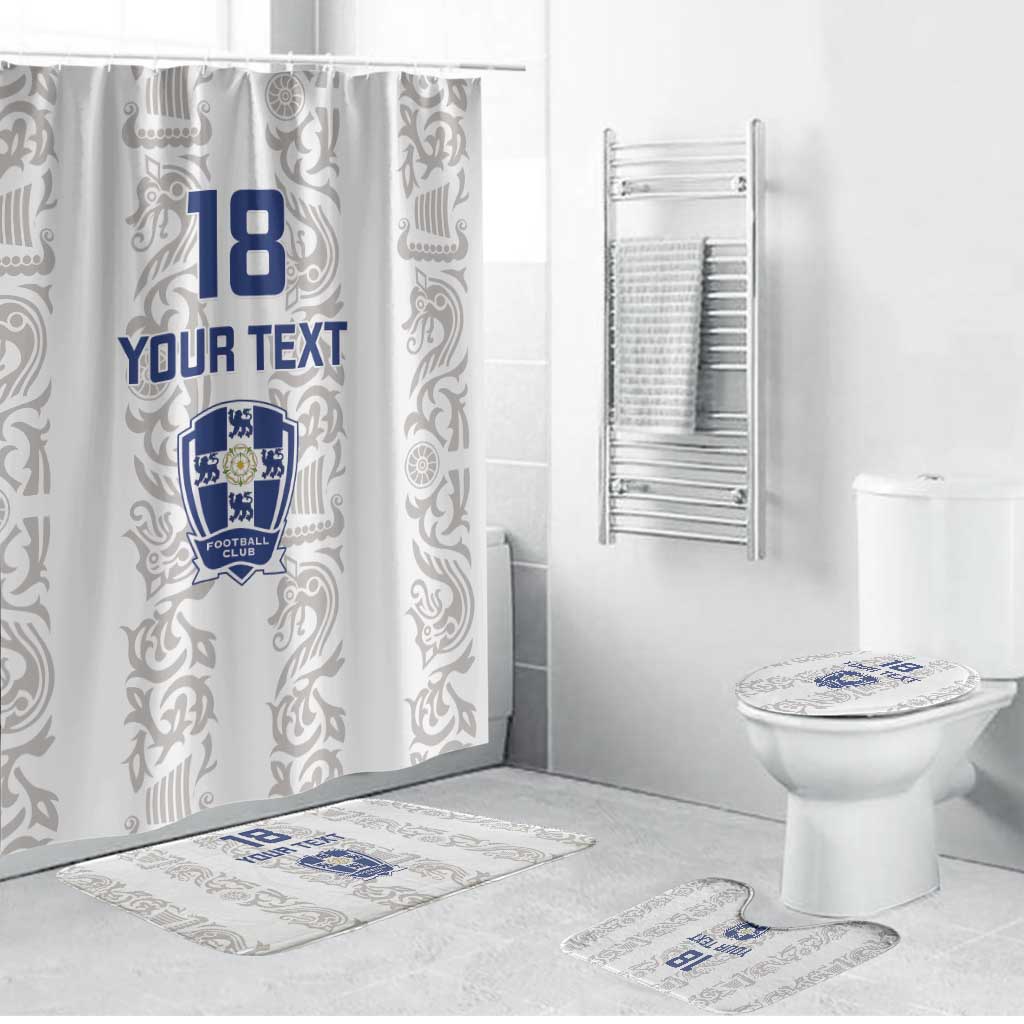 Custom York Minstrel Spirit Bathroom Set Norse Viking Pattern White Version - Wonder Print Shop