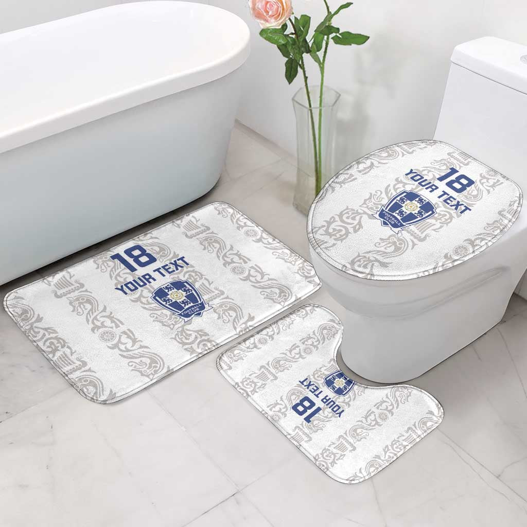 Custom York Minstrel Spirit Bathroom Set Norse Viking Pattern White Version - Wonder Print Shop