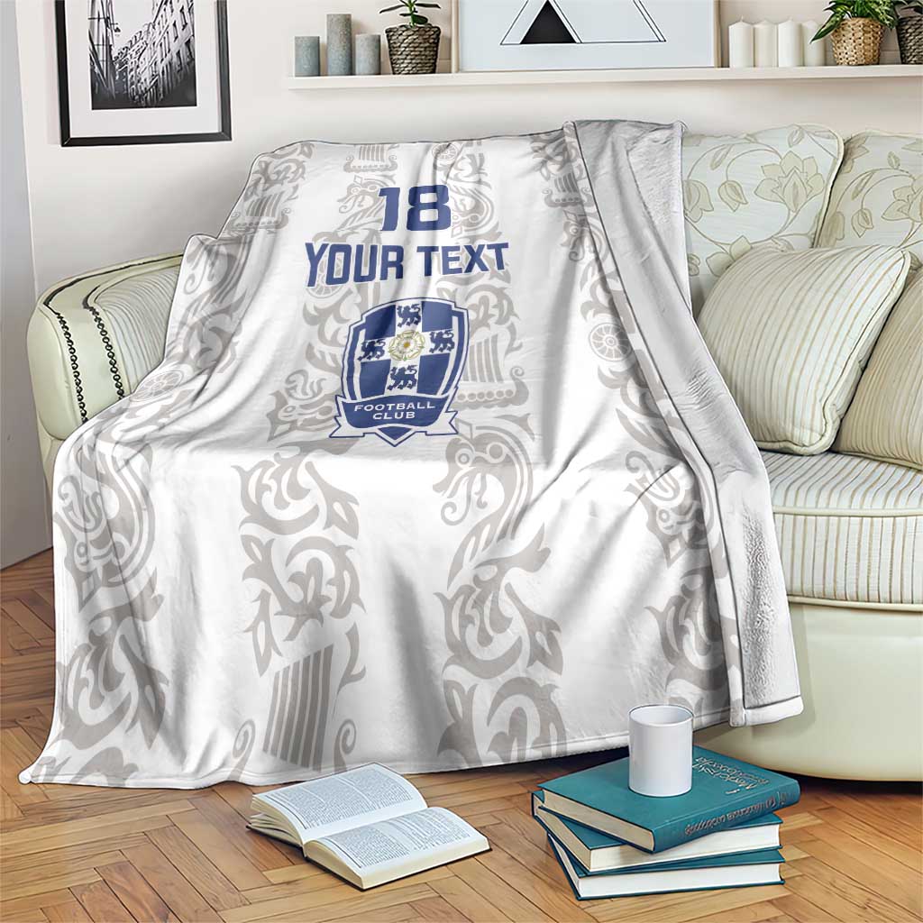 Custom York Minstrel Spirit Blanket Norse Viking Pattern White Version - Wonder Print Shop