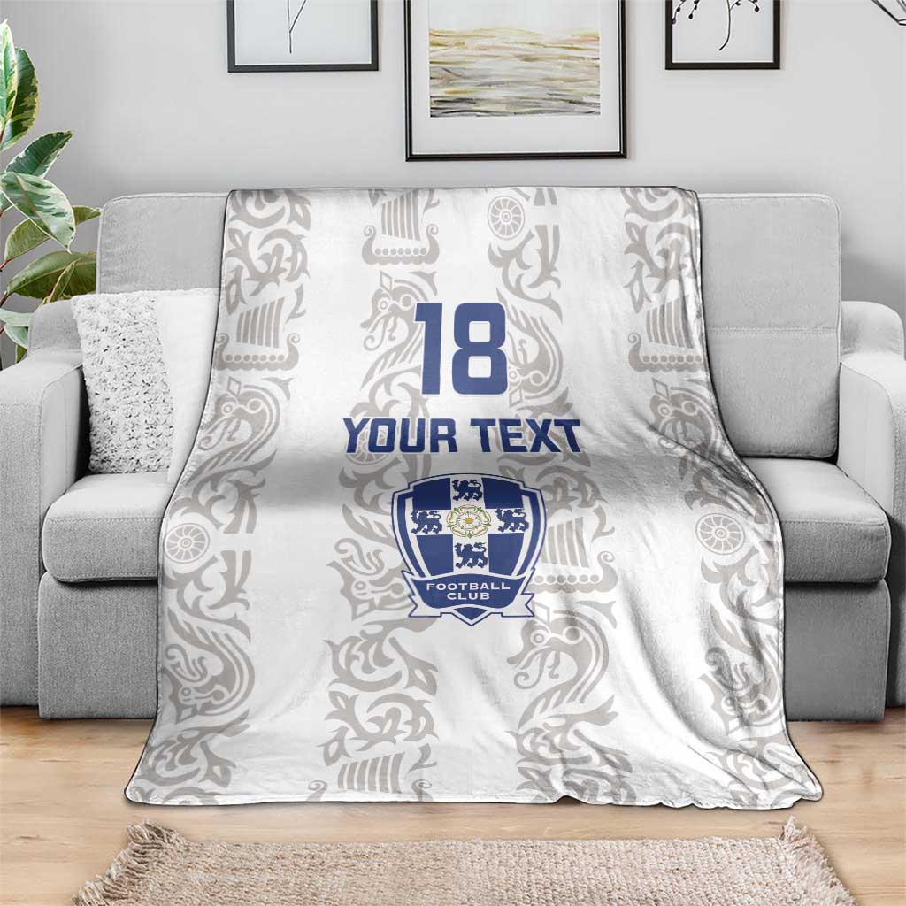 Custom York Minstrel Spirit Blanket Norse Viking Pattern White Version - Wonder Print Shop