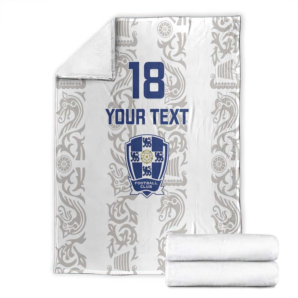 Custom York Minstrel Spirit Blanket Norse Viking Pattern White Version - Wonder Print Shop