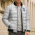 Custom York Minstrel Spirit Bomber Puffer Jacket Norse Viking Pattern White Version - Wonder Print Shop