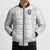 Custom York Minstrel Spirit Bomber Puffer Jacket Norse Viking Pattern White Version - Wonder Print Shop