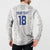 Custom York Minstrel Spirit Button Sweatshirt Norse Viking Pattern White Version - Wonder Print Shop