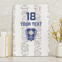 Custom York Minstrel Spirit Canvas Wall Art Norse Viking Pattern White Version - Wonder Print Shop