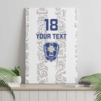 Custom York Minstrel Spirit Canvas Wall Art Norse Viking Pattern White Version - Wonder Print Shop