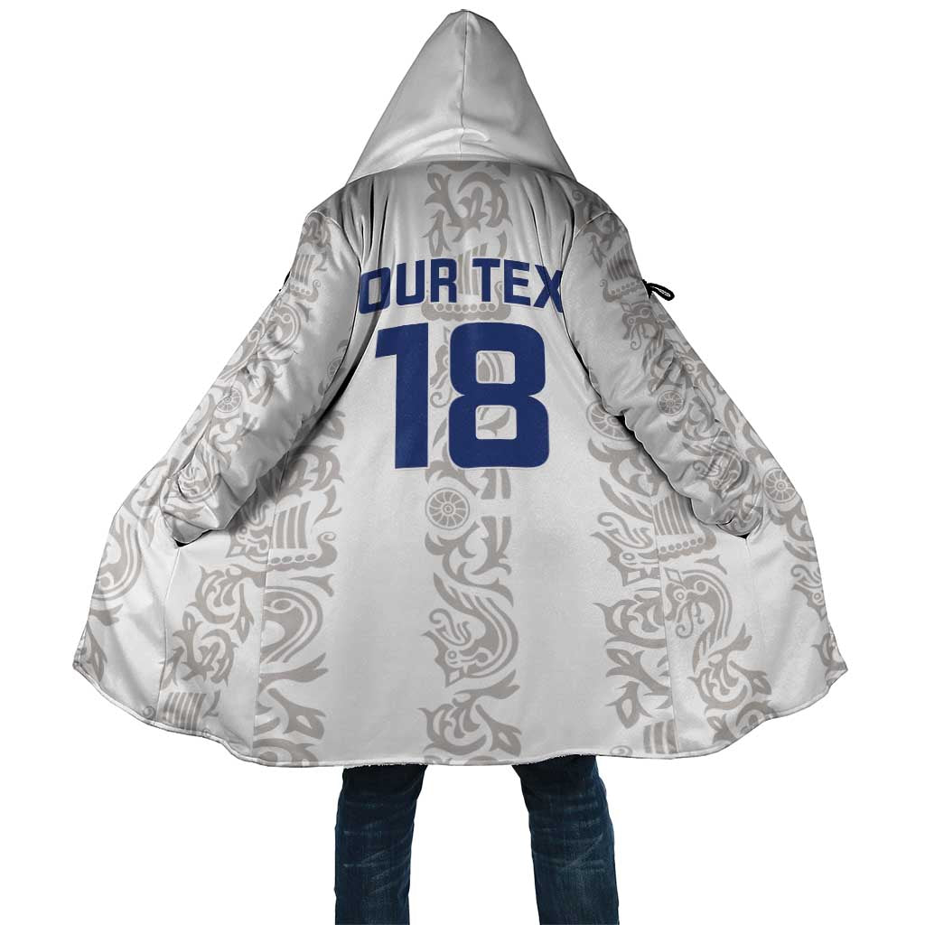 Custom York Minstrel Spirit Cloak Norse Viking Pattern White Version - Wonder Print Shop