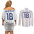 Custom York Minstrel Spirit Couples Matching Off Shoulder Short Dress and Long Sleeve Button Shirt Norse Viking Pattern White Version - Wonder Print Shop