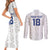 Custom York Minstrel Spirit Couples Matching Short Sleeve Bodycon Dress and Long Sleeve Button Shirt Norse Viking Pattern White Version - Wonder Print Shop
