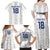 Custom York Minstrel Spirit Family Matching Off Shoulder Maxi Dress and Hawaiian Shirt Norse Viking Pattern White Version - Wonder Print Shop