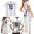 Custom York Minstrel Spirit Family Matching Short Sleeve Bodycon Dress and Hawaiian Shirt Norse Viking Pattern White Version - Wonder Print Shop